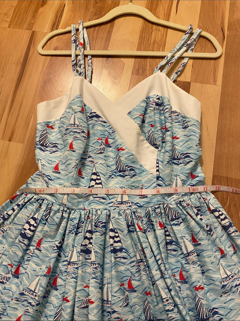 Unique Vintage Sailboat/Nautical Print dress - Picture 11 of 13